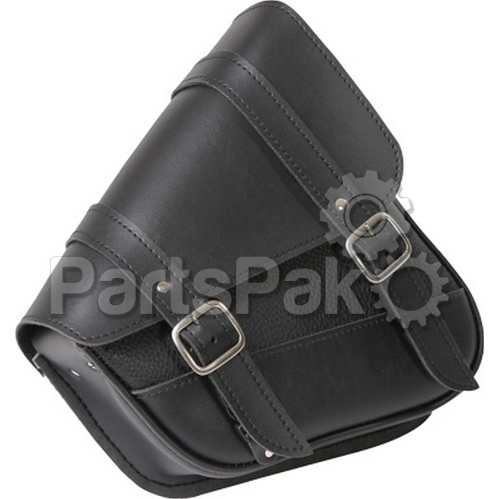 Dowco 59778-00; Black Synthetic Leather Swingarm Bag 10.5-inch X 11.5-inch X 4.5-inch