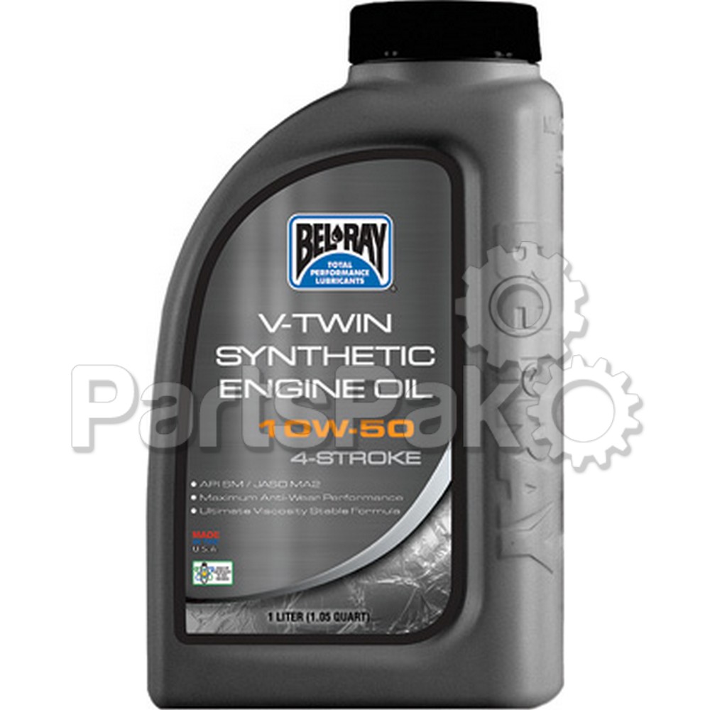 Bel-Ray 96915-BT1; V-Twin Synthetic Engine Oil 10W-50 1L