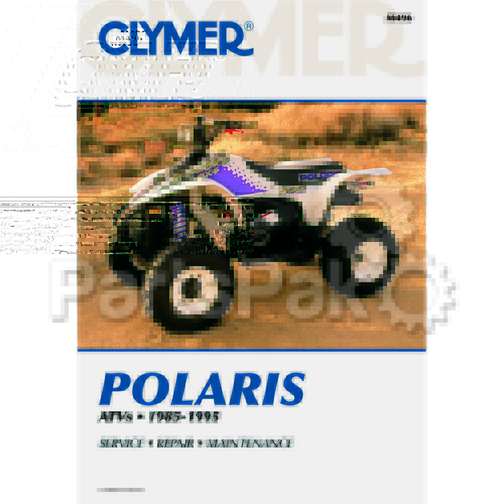Clymer Manuals M496; Polaris Atv Shop Manual 85-95 By Clymer