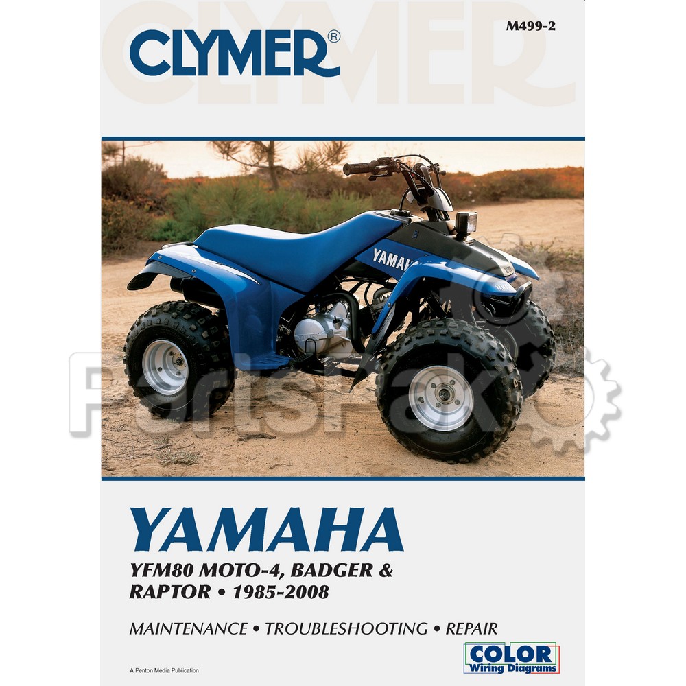 Clymer Manuals M499-2; M499 Yamaha YFM80/Badger 1985-2001 Clymer Rep Manual