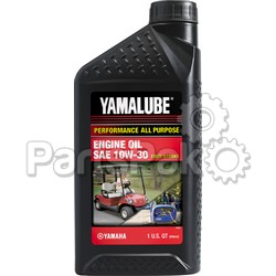 Yamaha LUB-10W30-GG-12 Yamalube 10W30 Golf Cart & Generator Oil Quart; LUB10W30GG12