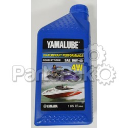 Yamaha LUB-10W40-WV-12 Yamalube 10W-40 4W Watercraft Waverunner Oil Quart (Individual Bottle); LUB10W40WV12