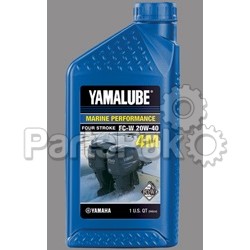 Yamaha LUB-20W40-FC-04 Yamalube 20W40 Marine Oil NMMA FCW (Low Phosphorous) Gallon; LUB20W40FC04