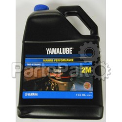 Yamaha LUB-2STRK-2M-04 Yamalube 2M Marine 2-Stroke Oil NMMA TC-W3 Gallon (Individual Bottle); New # LUB-2STRK-M1-04