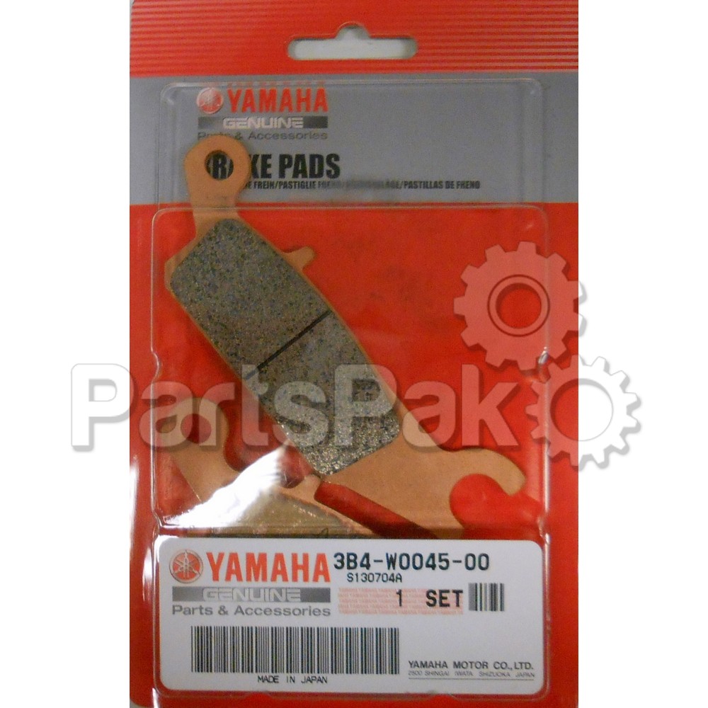 Yamaha 3B4-W0045-00-00 Brake Pad Kit; 3B4W00450000