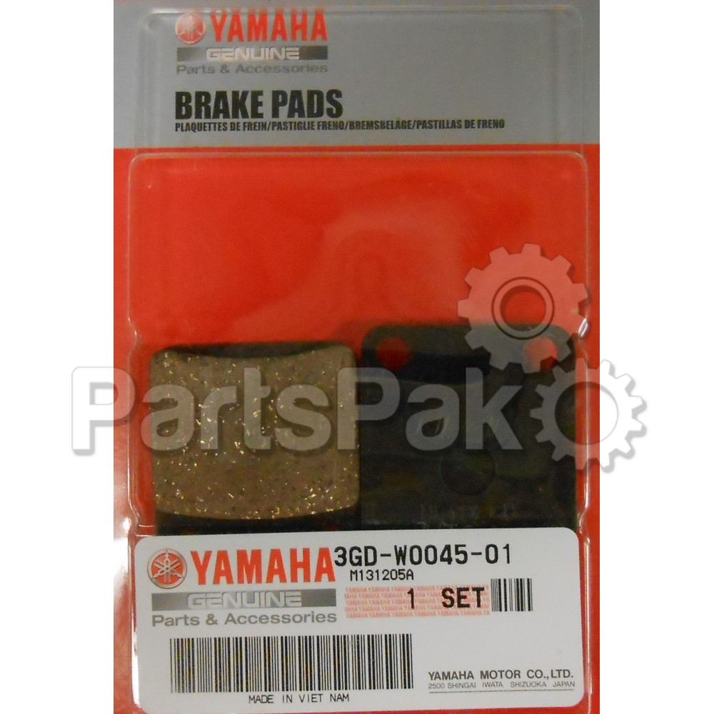 Yamaha 3GD-W0045-01-00 Brake Pad Kit; 3GDW00450100