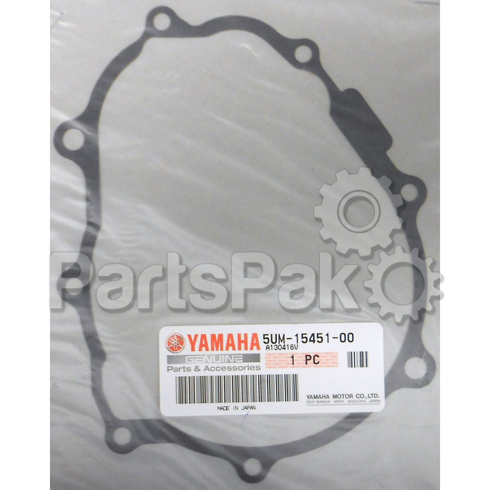 Yamaha 5UM-15451-00-00 Gasket, Crankcase Cover 1; 5UM154510000