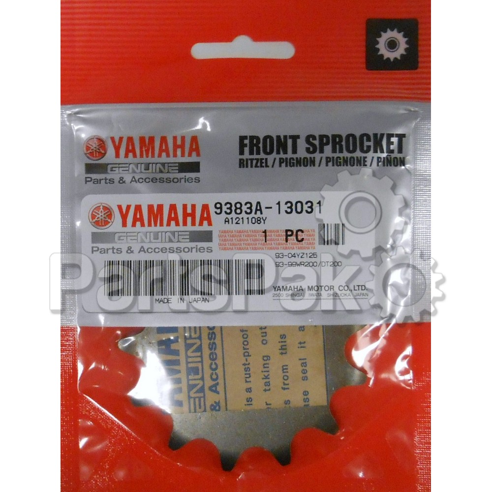 Yamaha 2HG-17461-30-00 Sprocket, Drive 13T; New # 9383A-13031-00