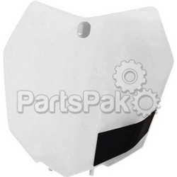 Acerbis 2314230002; Front Number Plate White; 2-WPS-23142-30002