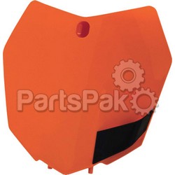 Acerbis 2314230237; Front Number Plate Orange; 2-WPS-23142-30237