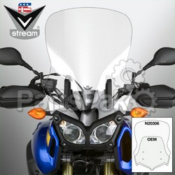 National Cycle N20306; Vstream Windshield Fmr Ct Fits Yamaha Clear T Enere