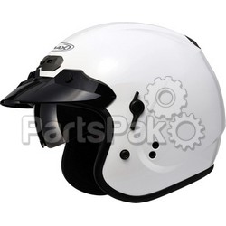 Gmax G1320086; Gm32 O / F Helmet W / Sun Shield Pearl White L