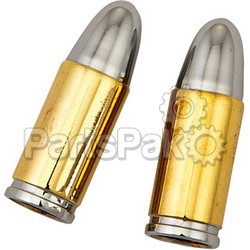 Harddrive W99-6210G; Valve Stem Caps Gold Bullet; 2-WPS-820-2504G