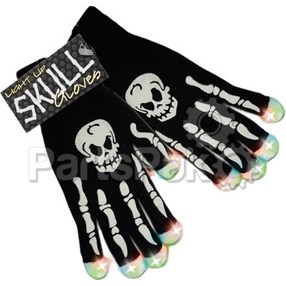 Street FX 1045747; Light Up Skull Gloves 12Pc Display