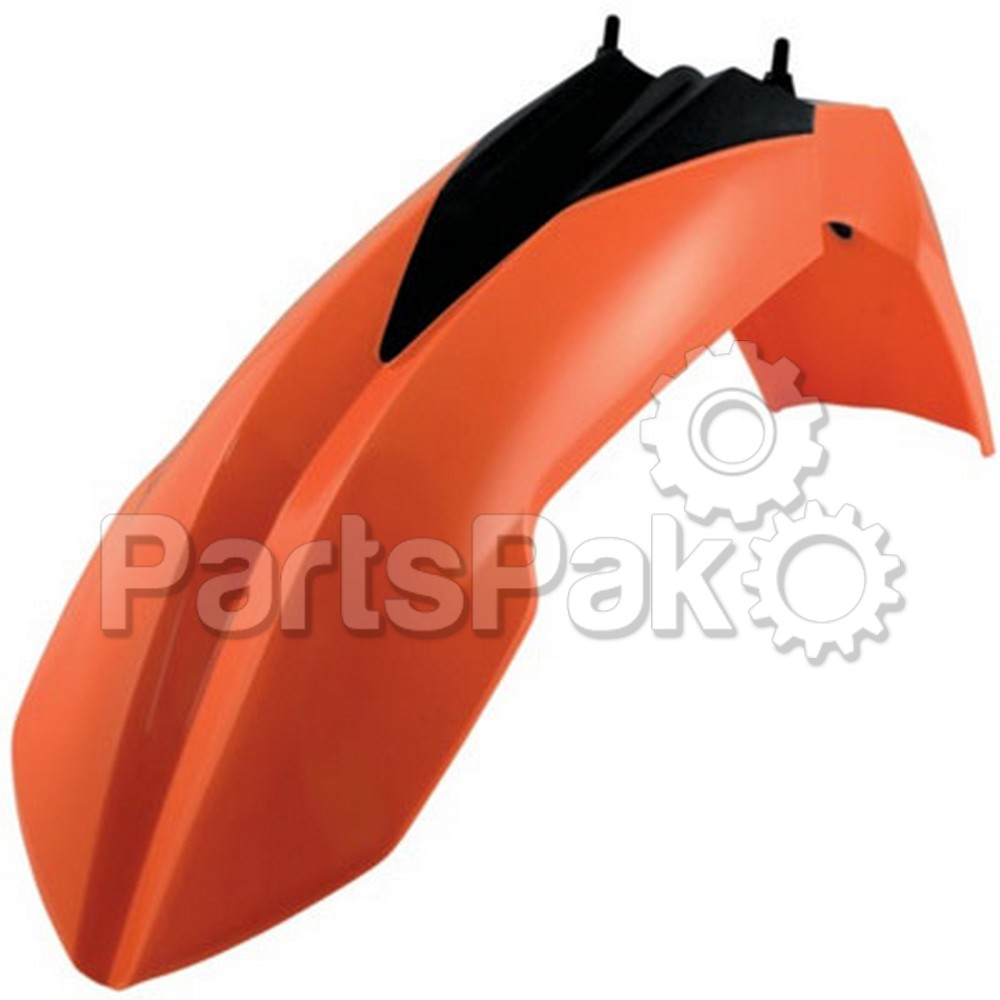 Acerbis 2314220237; Front Fender Orange Fits KTM
