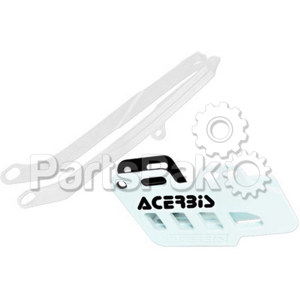 Acerbis 2314060002; Chain Guide / Slider Kit White Fits Honda