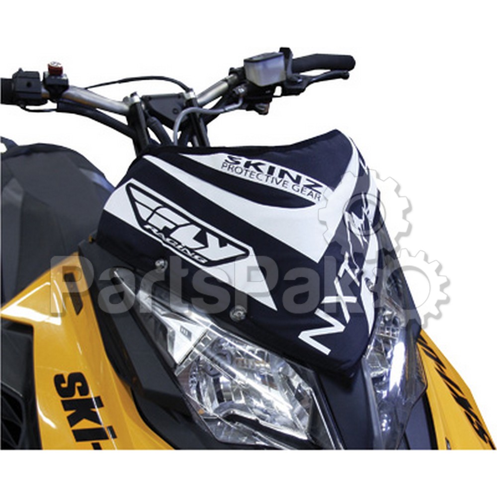 Skinz NXSWP400-BK/WHT; Nxt Lvl Windshield Pack Fits Ski-Doo Fits SkiDoo Black / White Snowmobile
