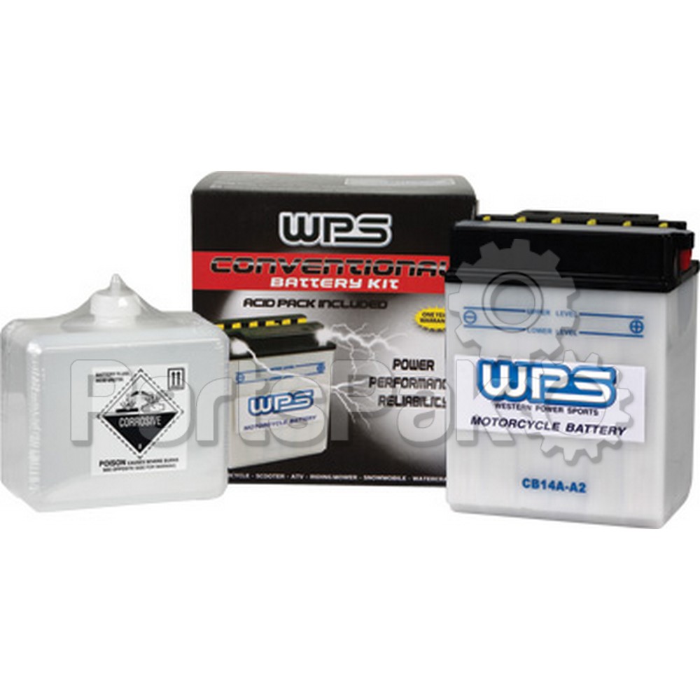 WPS - Western Power Sports 6N4-2A UNV; 6V Battery W / Acid 6N4-2A Unv