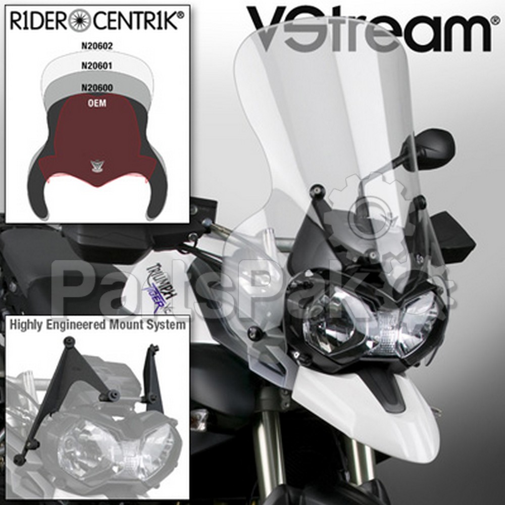 National Cycle N20602; Vstream Windshield Fmr Clear Triumph 800Xc