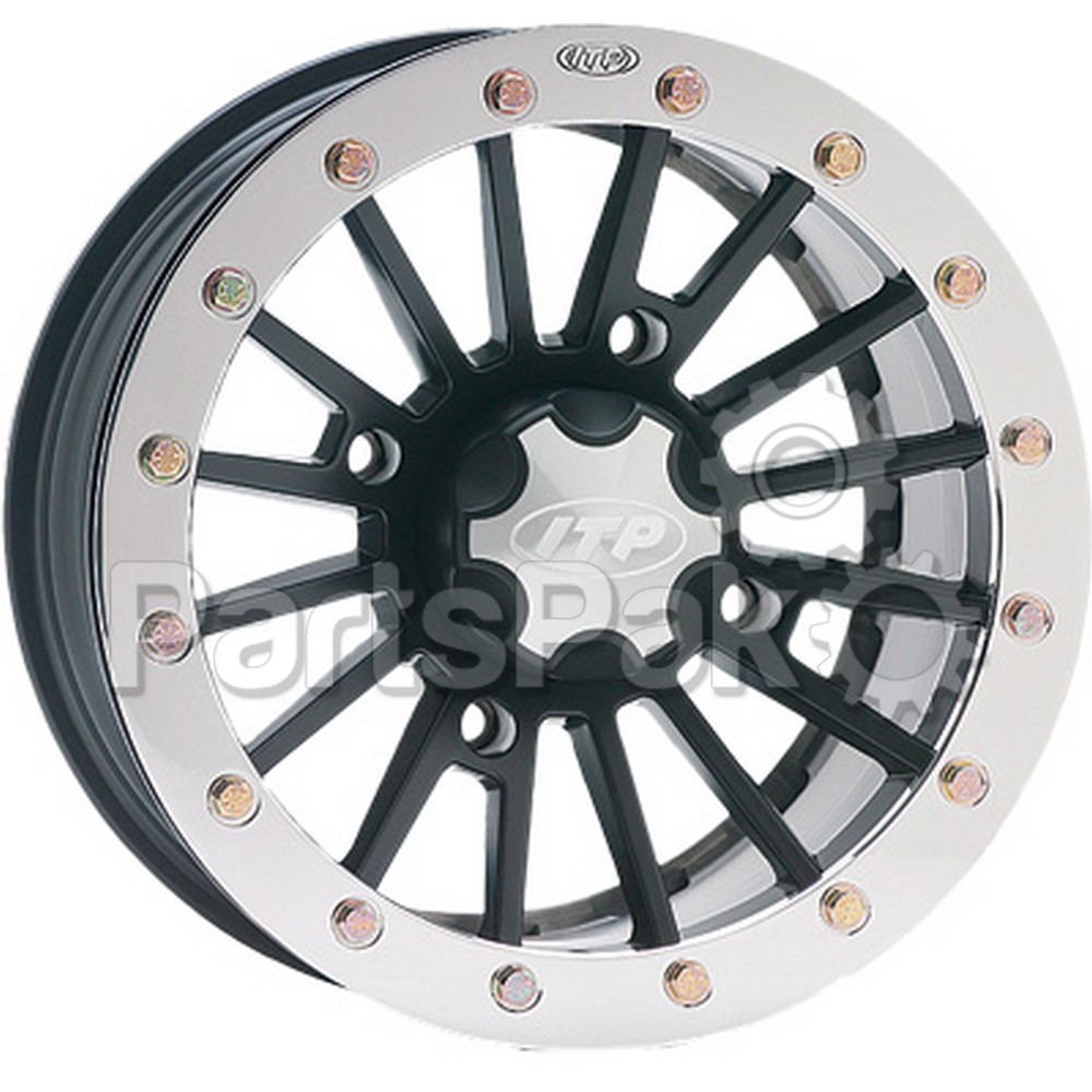 ITP (Industrial Tire Products) 14SD13BX; Wheel, Sd Dual Beadloc Sst Alloy Wheel Black 14X7 4+3 4/156