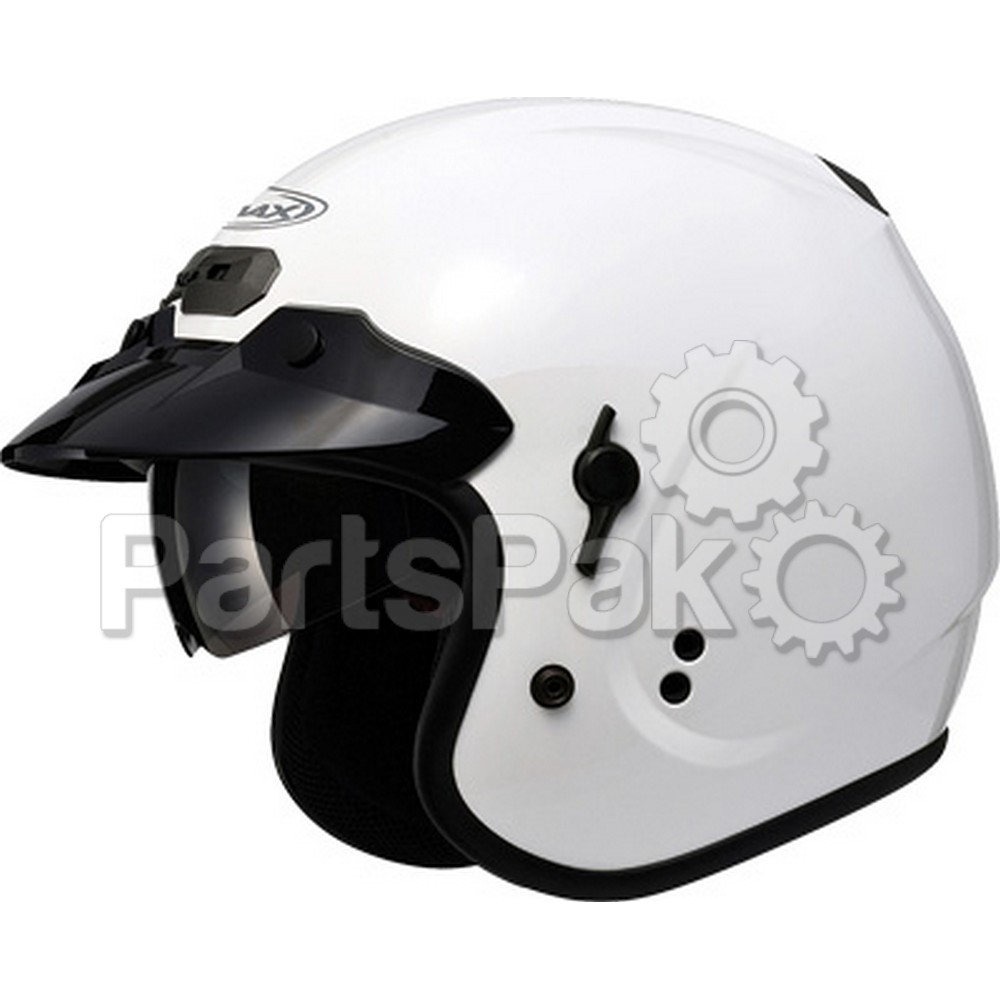 Gmax G1320085; Gm32 O / F Helmet W / Sun Shield Pearl White M