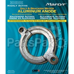 Martyr (Canada Metal Pacific) CM19644002660KZ; Anode Yanmar Saildrive Split Zinc Kit