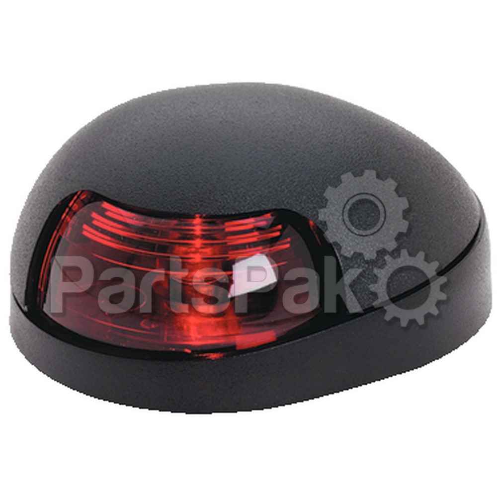 Attwood 3150R7; Quasar Side Light Red With Black Cover
