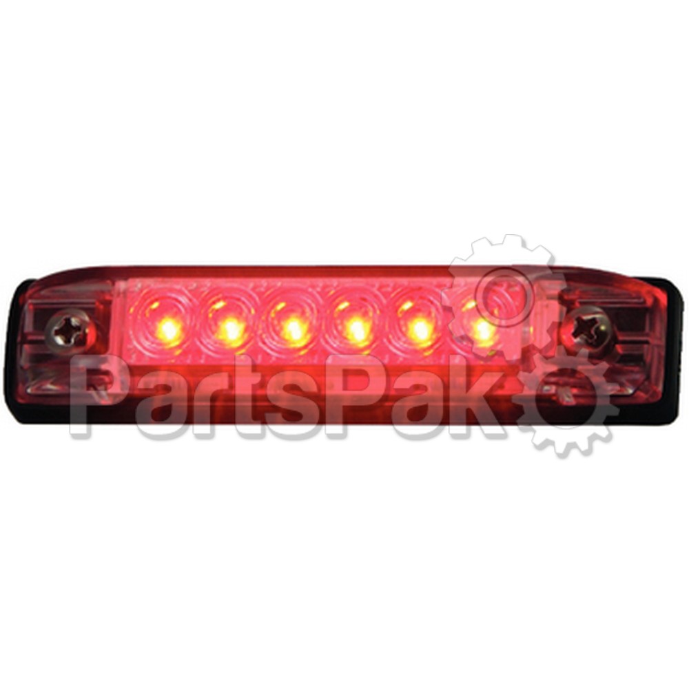 T-H Marine LED51803DP; Led Slimline Strip 4 In Red
