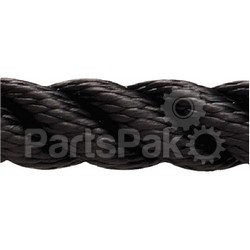 New England Ropes 60541200015; Dockline 3/8 X 15 Nylon Black; LNS-325-60541200015