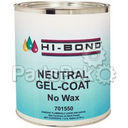 Hi-Bond 701550; Gel Coat Neutral No Wax Gallon