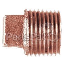 Midland Metal 44653; Brass Plug Fitting 1/2; LNS-38-44653