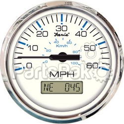 Faria 33726; Gps Speedometer 60Mph Ches Stainless Steel Black