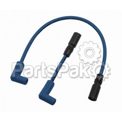 Accel 171100-B; Stainless Steel Spiral Core Spark Plug Wire Set 8.0-mm Blue Softail Ex; 2-WPS-274-0148
