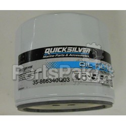 Quicksilver 35-866340Q03; W9 Oil Filter - Gm- Replaces Mercury / Mercruiser; LNS-710-35-866340Q03