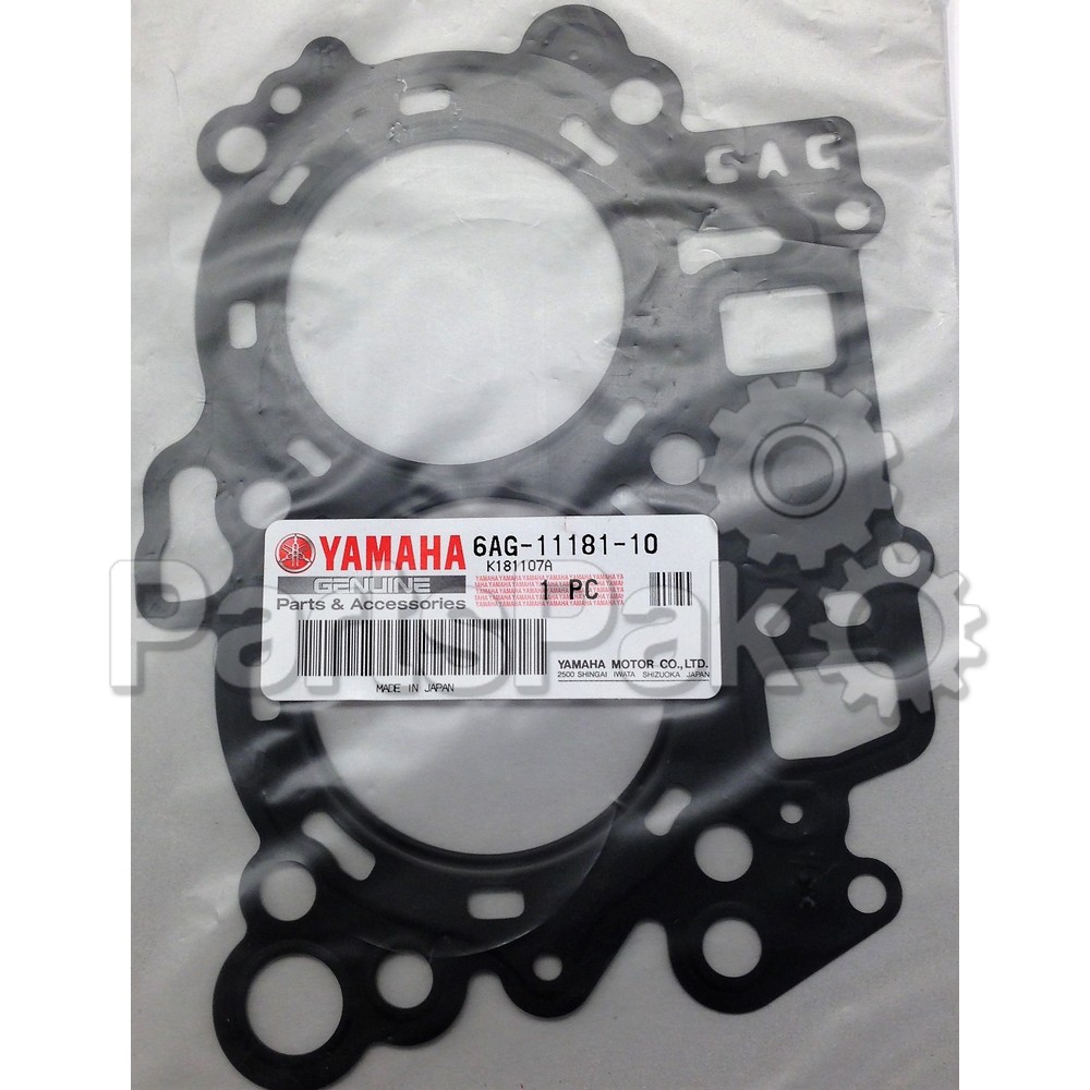 Yamaha 6AG-11181-00-00 Gasket, Cylinder Head 1; New # 6AG-11181-10-00