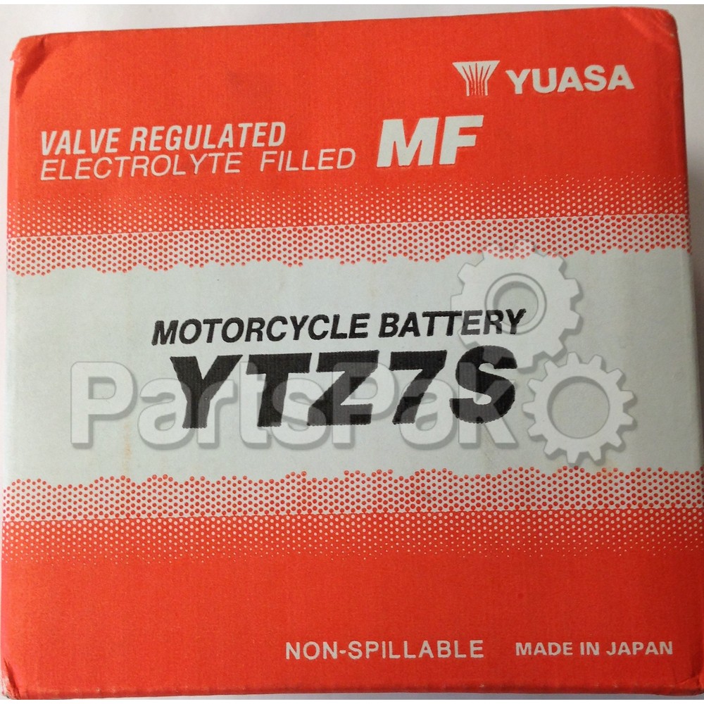 Yamaha 1TD-H2100-00-00 YTZ7S HE Yuasa Battery - FA (Not Filled w/ Acid); New # YTZ-7SHE0-00-00