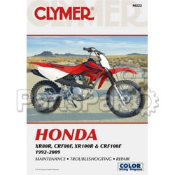 Clymer Manuals M222; Fits Honda Xr80R / Cr / F Motorcycle Repair Service Manual; 2-WPS-27-M222