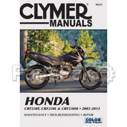 Clymer Manuals M223; Repair Manual Fits Honda Crf 230; 2-WPS-27-M223