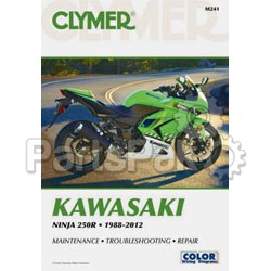Clymer Manuals M241; Ninja 250 Motorcycle Repair Service Manual; 2-WPS-27-M241