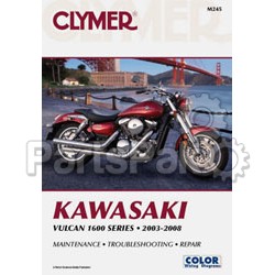 Clymer Manuals M245; Kawasaki Vn1600 Motorcycle Repair Service Manual; 2-WPS-27-M245