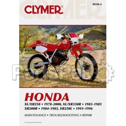 Clymer Manuals M3284; Fits Honda Xl / Xr 200-350 Motorcycle Repair Service Manual; 2-WPS-27-M328