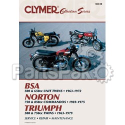 Clymer Manuals M330; Vintage British Street Motorcycle Repair Service Manual