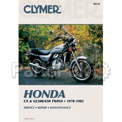 Clymer Manuals M335; Fits Honda Cx / Gl500/650 Motorcycle Repair Service Manual; 2-WPS-27-M335