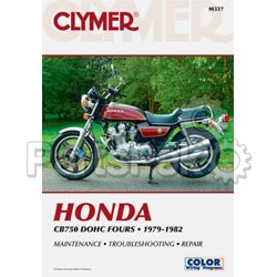 Clymer Manuals M337; Fits Honda Cb750 Dohc Motorcycle Repair Service Manual; 2-WPS-27-M337