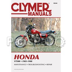Clymer Manuals M344; Fits Honda Vt500 Motorcycle Repair Service Manual; 2-WPS-27-M344