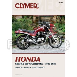Clymer Manuals M345; Fits Honda Cb550/650 Motorcycle Repair Service Manual; 2-WPS-27-M345