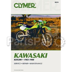 Clymer Manuals M351; Fits Kawasaki Kdx200 Motorcycle Repair Service Manual