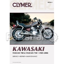 Clymer Manuals M356-5; Fits Kawasaki Vn700-750 Motorcycle Repair Service Manual