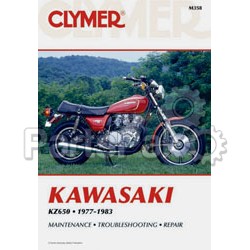 Clymer Manuals M358; Kawasaki Kz650 Motorcycle Repair Service Manual; 2-WPS-27-M358
