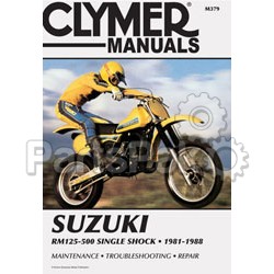 Clymer Manuals M379; Fits Suzuki Rm125-500 Motorcycle Repair Service Manual